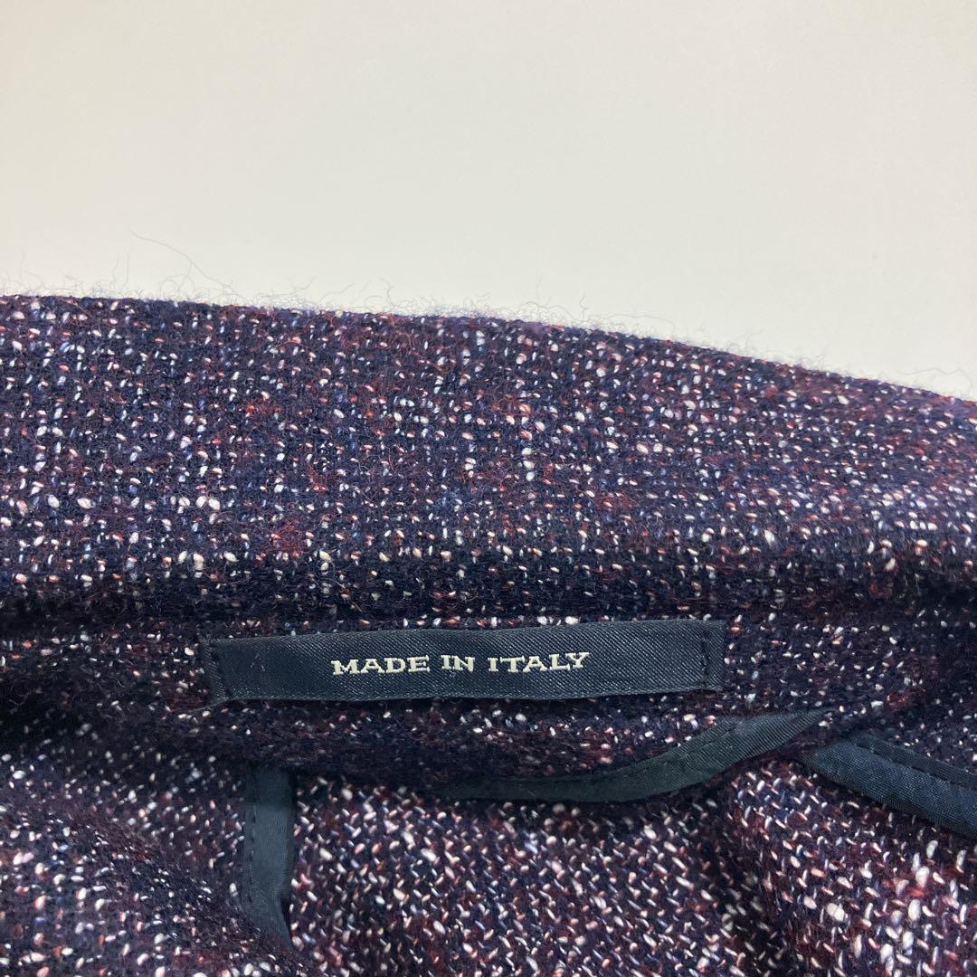 【逸品】TAGLIATORE アンコンジャケット ウールツイード　本切羽　46