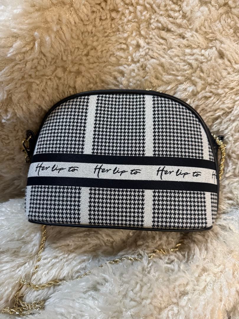 バッグ herlipto HLT Jacquard Chain Pochette