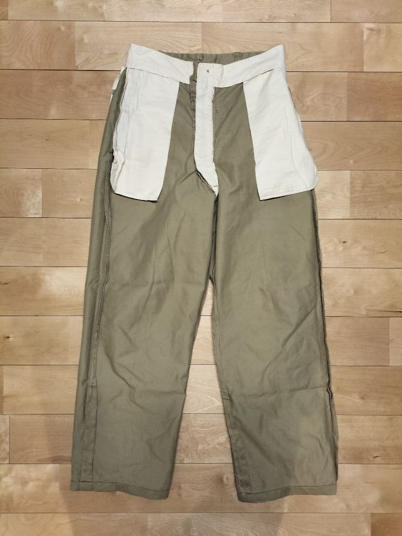 60s中期　US ARMY（米陸軍）チノパン アルミジップ　W32表記