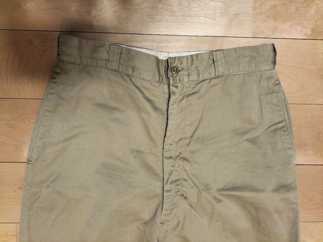 60s中期　US ARMY（米陸軍）チノパン アルミジップ　W32表記