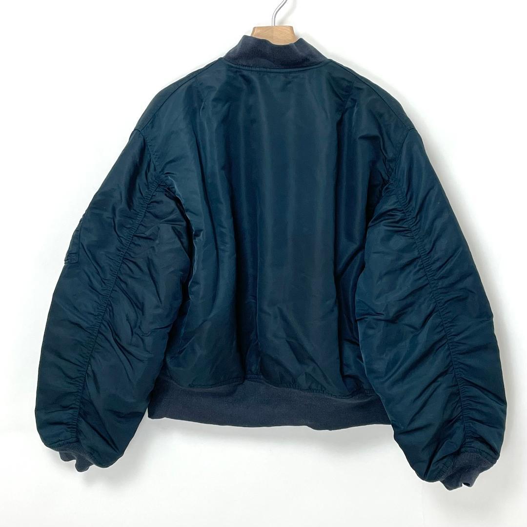 た*き様 Schott USAF ネイビー MA-1 フライトジャケット Lサイ