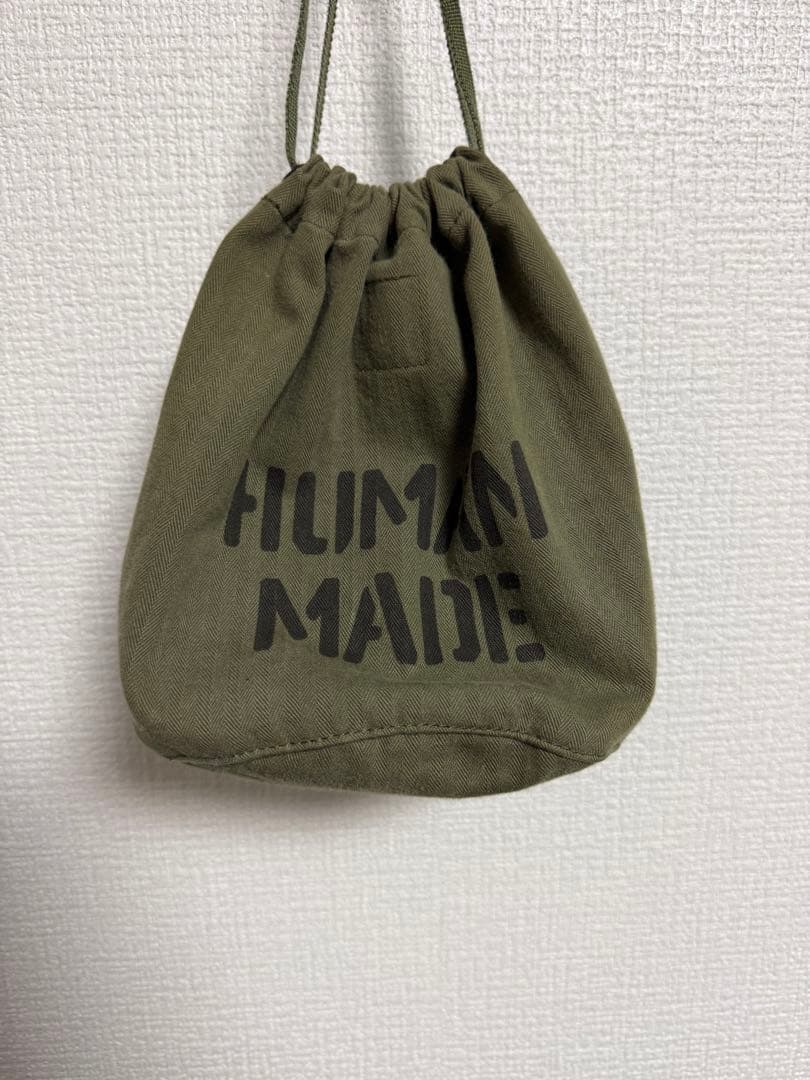 【入手困難】HUMAN MADE 巾着バッグ オリーブNIGO