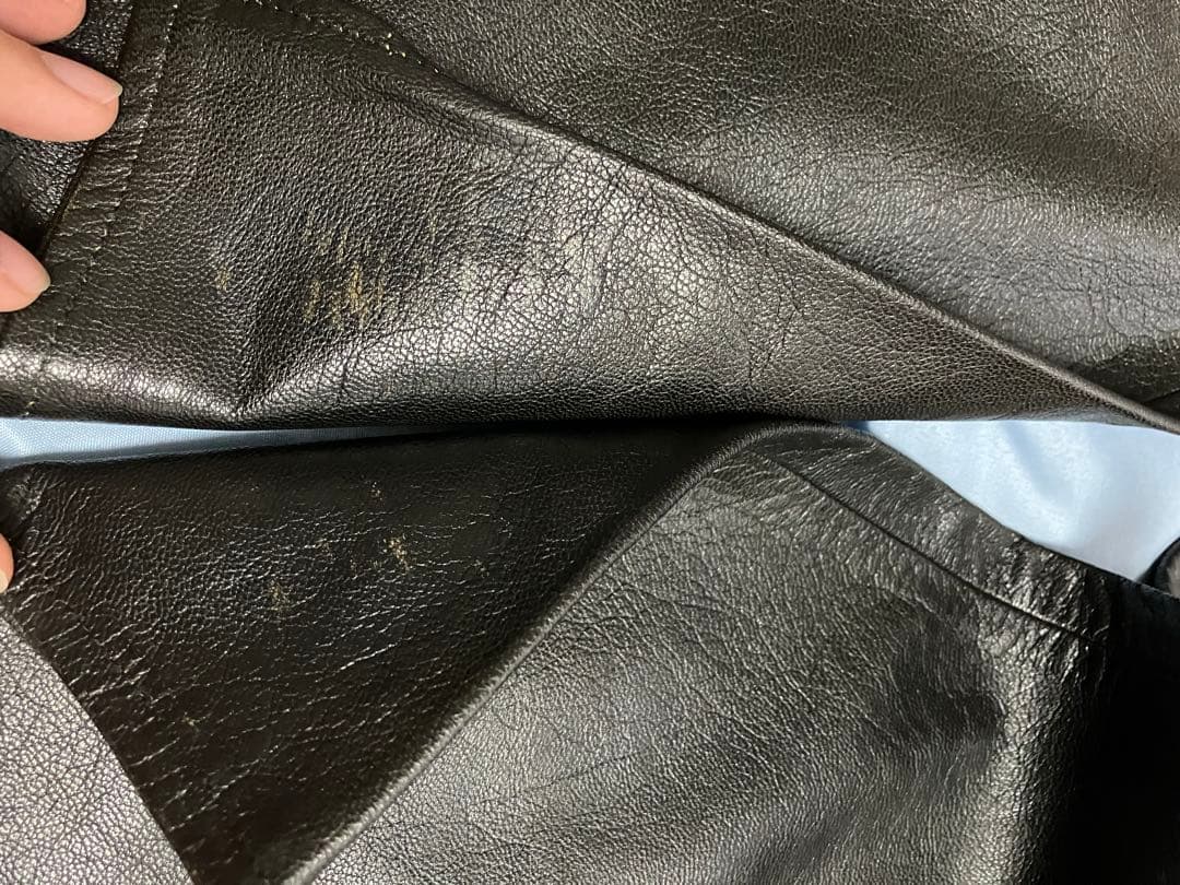 emporio armani 00s ゴートレザーパンツ