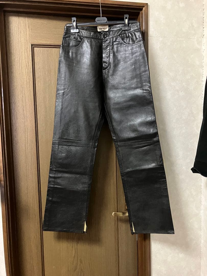 emporio armani 00s ゴートレザーパンツ
