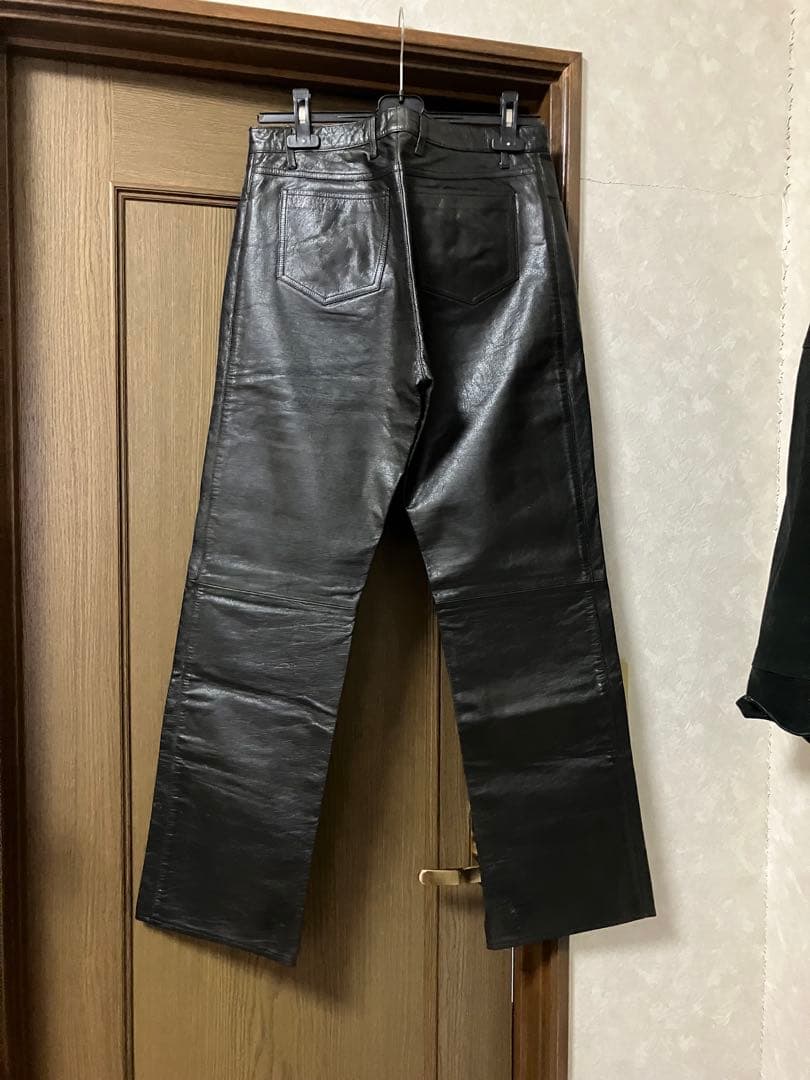 emporio armani 00s ゴートレザーパンツ