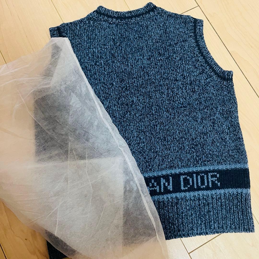ディオールブルーニットベスト