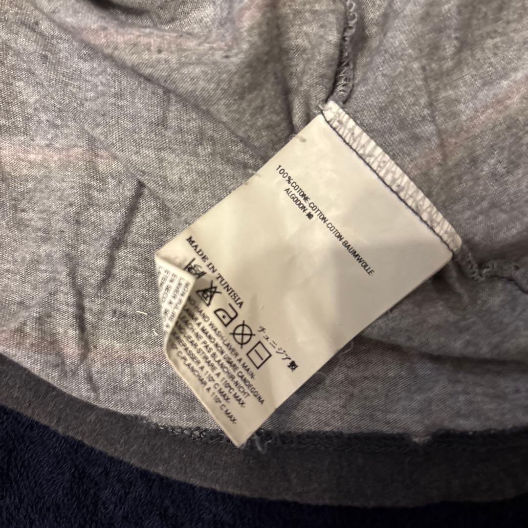 Martin MARGIELA グレー ストライプ ポロシャツ