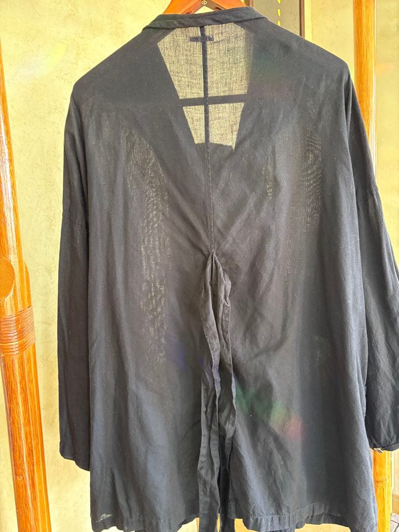 キャピタル　KAPITAL シャツワンピ　薄ジャケット　炭黒　コンチョ