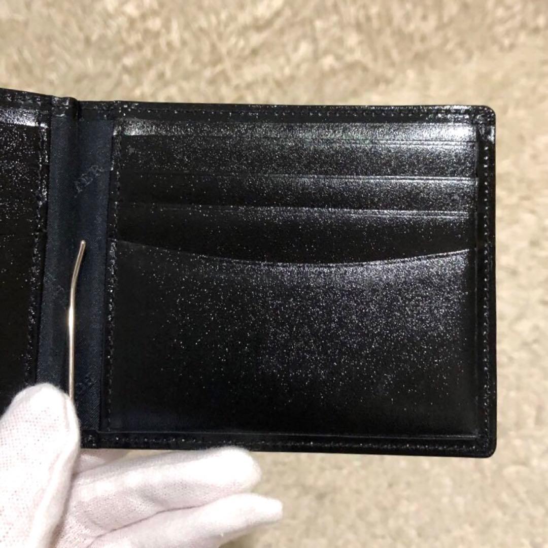 未使用✨ポーター レザー 二つ折り財布 マネークリップ　ブラック　メンズ