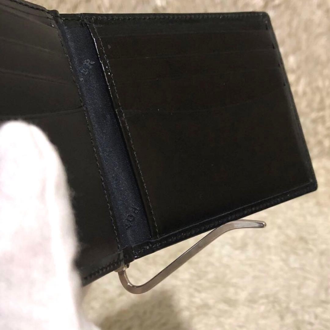 未使用✨ポーター レザー 二つ折り財布 マネークリップ　ブラック　メンズ