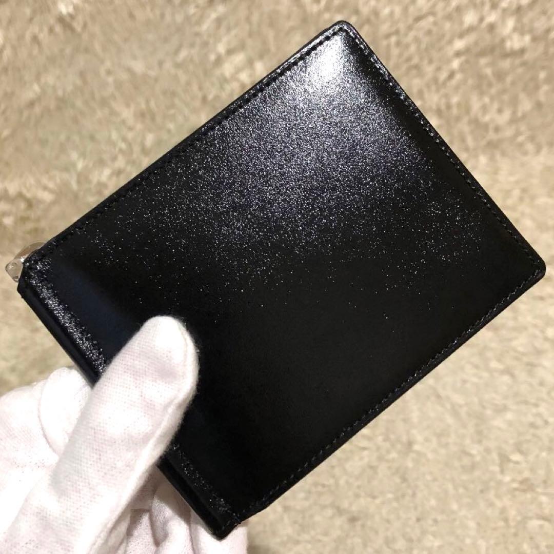 未使用✨ポーター レザー 二つ折り財布 マネークリップ　ブラック　メンズ