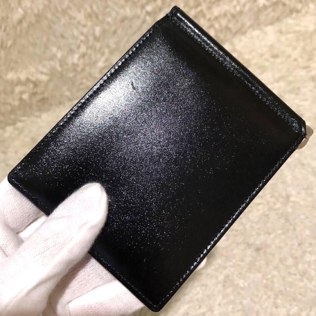 未使用✨ポーター レザー 二つ折り財布 マネークリップ　ブラック　メンズ