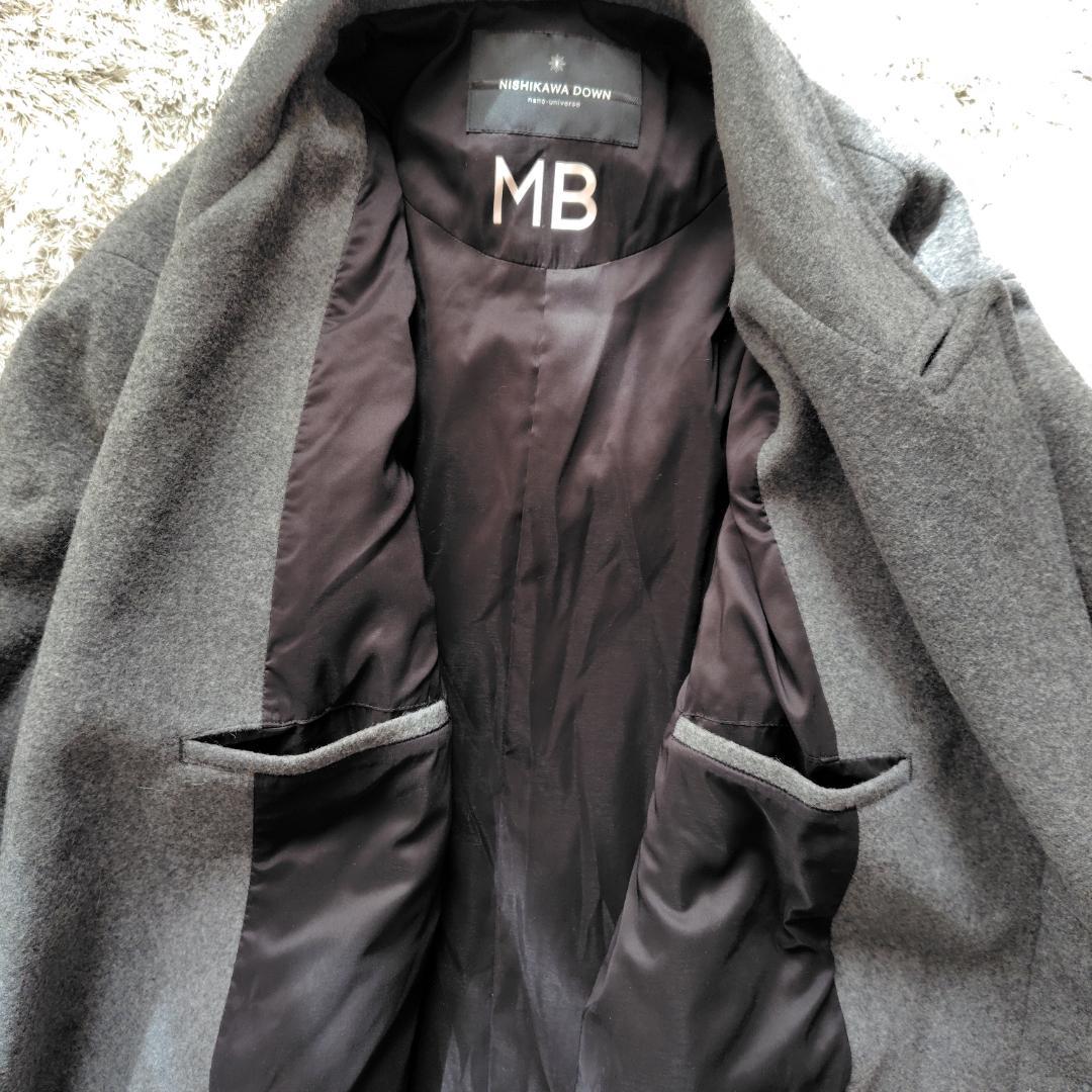 nano universe 西川ダウン チェスターコート　MB別注