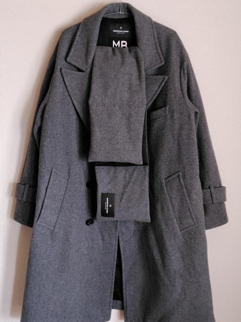 nano universe 西川ダウン チェスターコート　MB別注