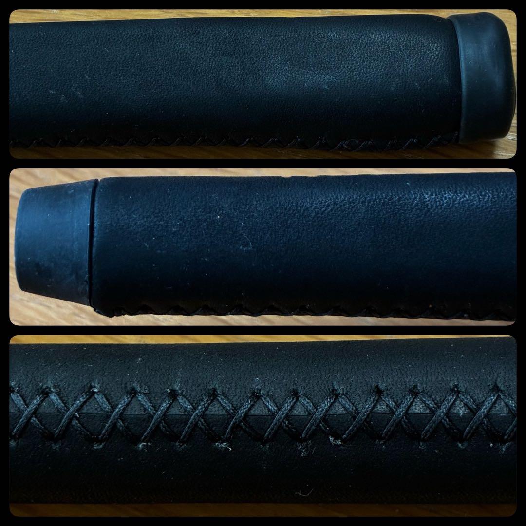 超希少美品 キャメロン・ブラックレザーグリップ 本革 サーカ62 ハンドクラフト