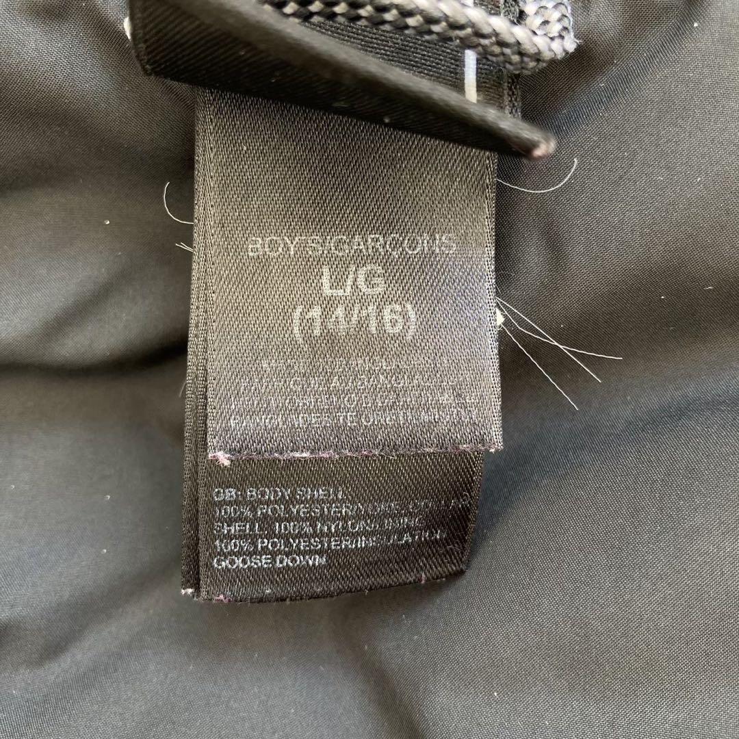 ノースフェイス US規格 600FIL ダウンジャケット レッド×ブラック150