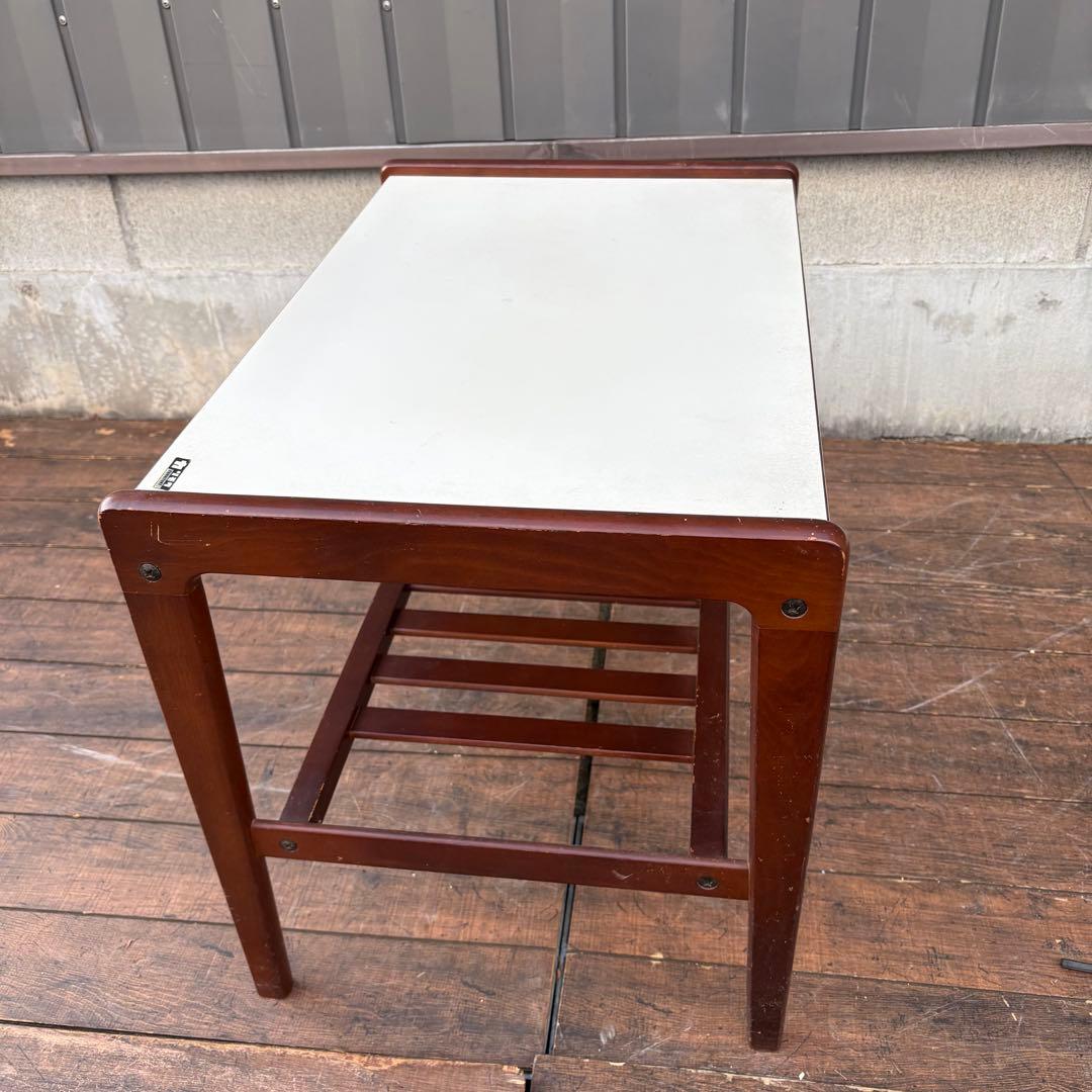 C1 オールドカリモク カリモク家具 木製 サイドテーブル コーヒーテーブル