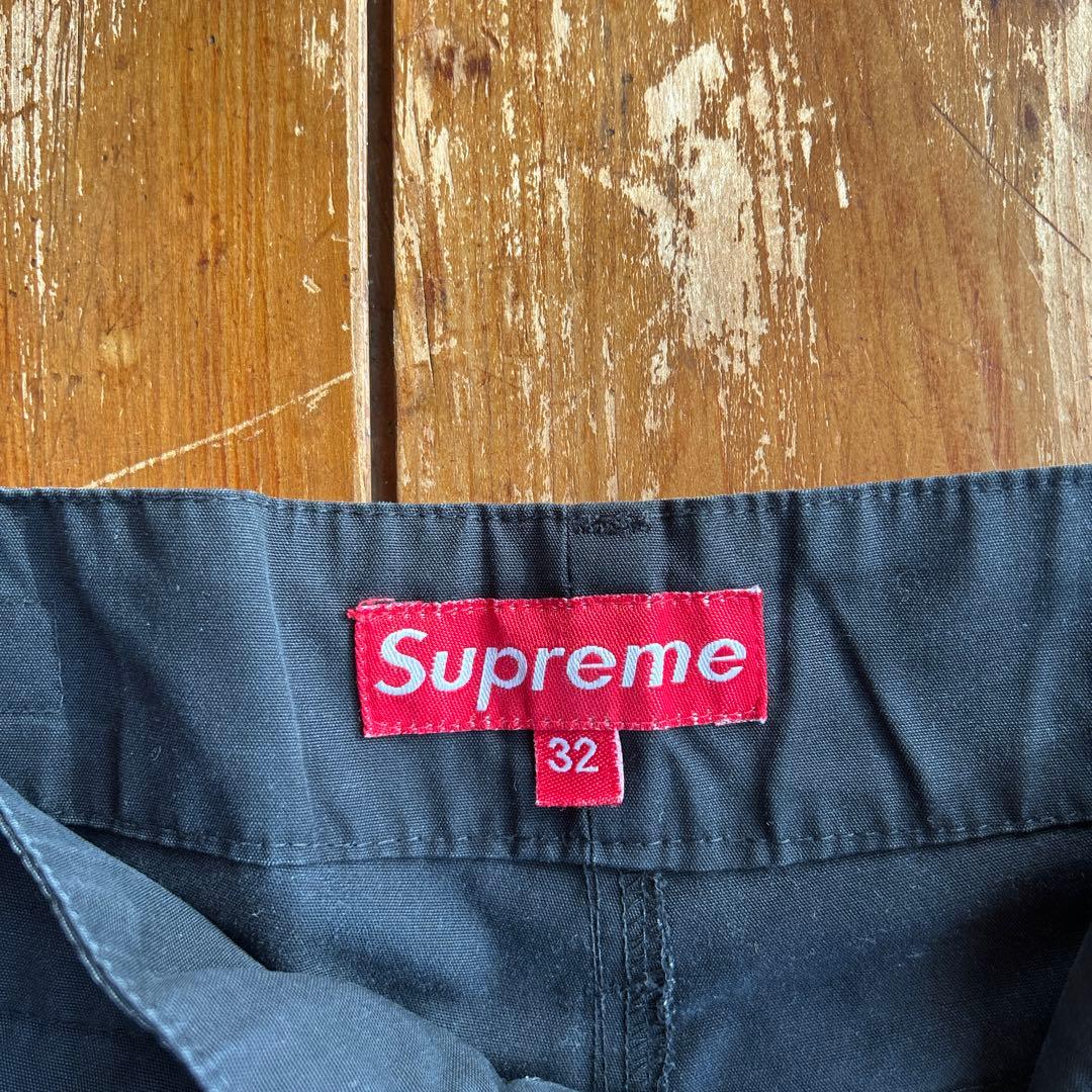 くまじゃわ　Supreme ブラック カーゴパンツ