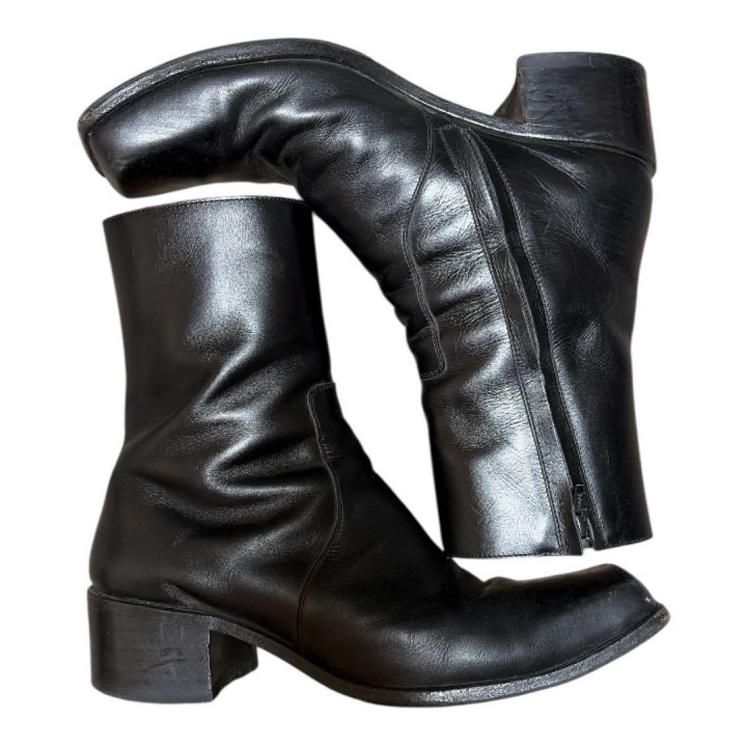 JOHN LAWRENCE SULLIVAN スクエアトゥブーツ リザード