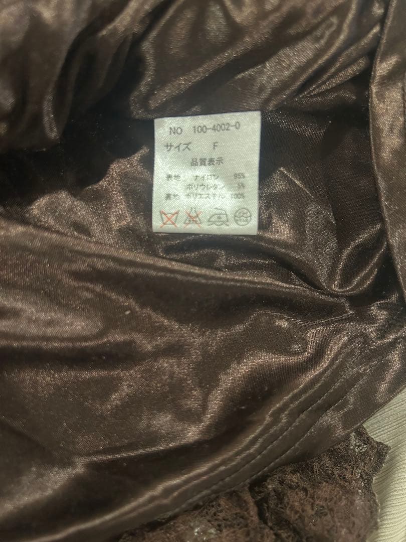 LIZLISA リズリサ ブラウンレースフリルミニスカート