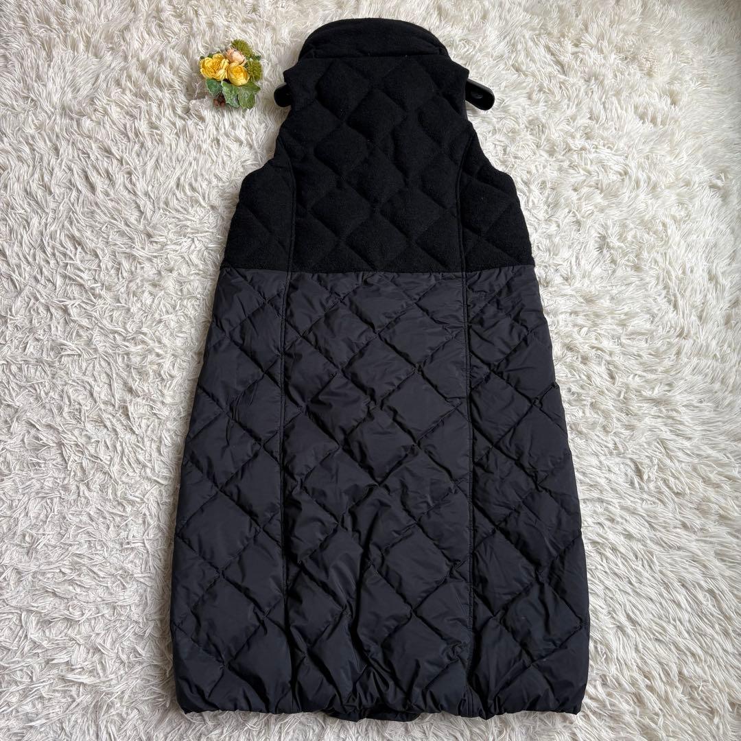美品♡アントゲージ ダウンベスト ロング ドッキング キルティング ファー F
