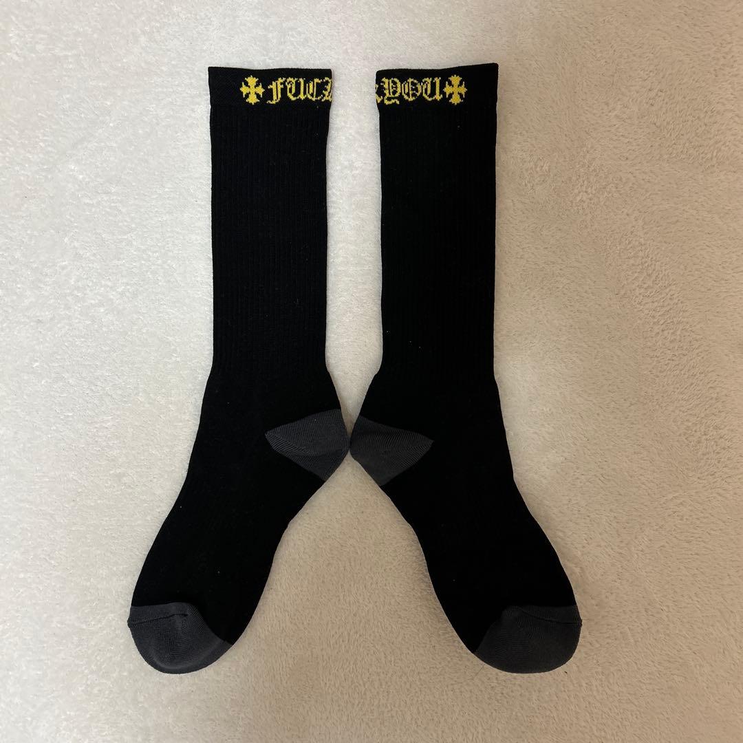 【正規品】CHROME HEARTS クロムハーツ 靴下　イエロー Mサイズ