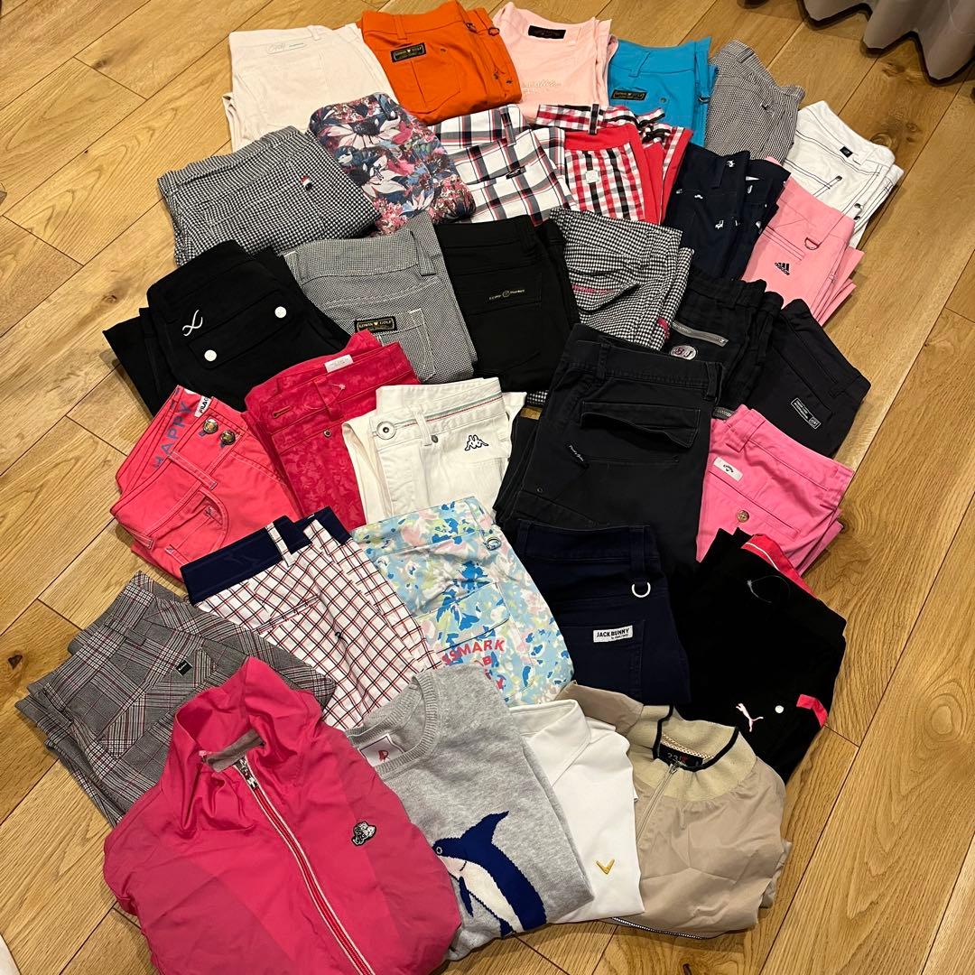 レディースM　ゴルフウェア　春夏秋冬　パンツ　まとめ売り　パーリーゲイツ