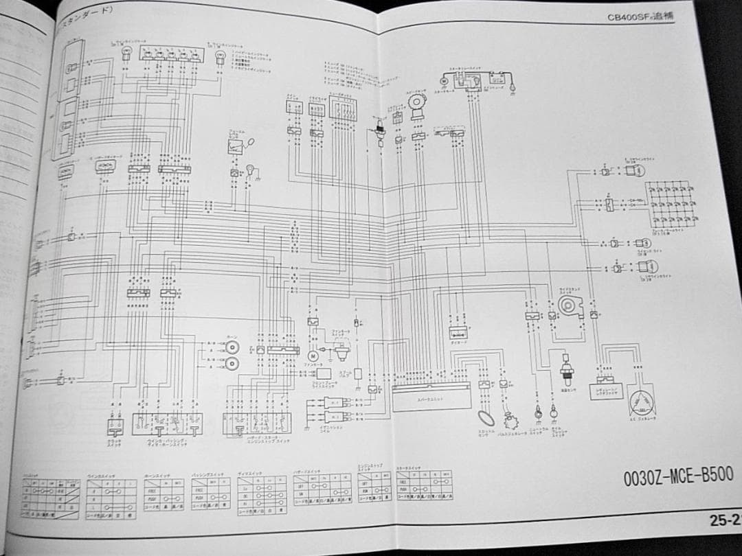 美品！ホンダ CB400SF / CB400SB（NC39）サービスマニュアル