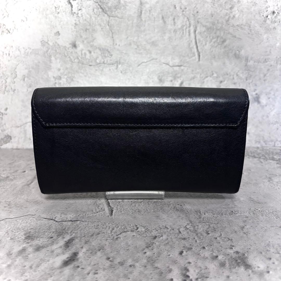 【Y's！】イルビゾンテ ILBISONTE フラップ長財布 ブラック 黒