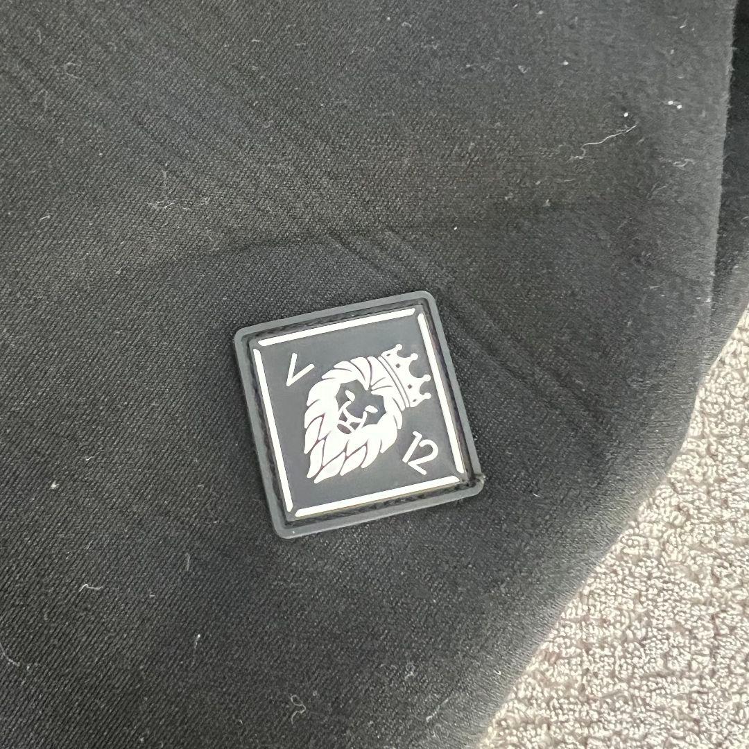 V12 ヴィトゥエルブ ダンボールニット　サイドロゴ　イージーパンツ　メンズ　黒