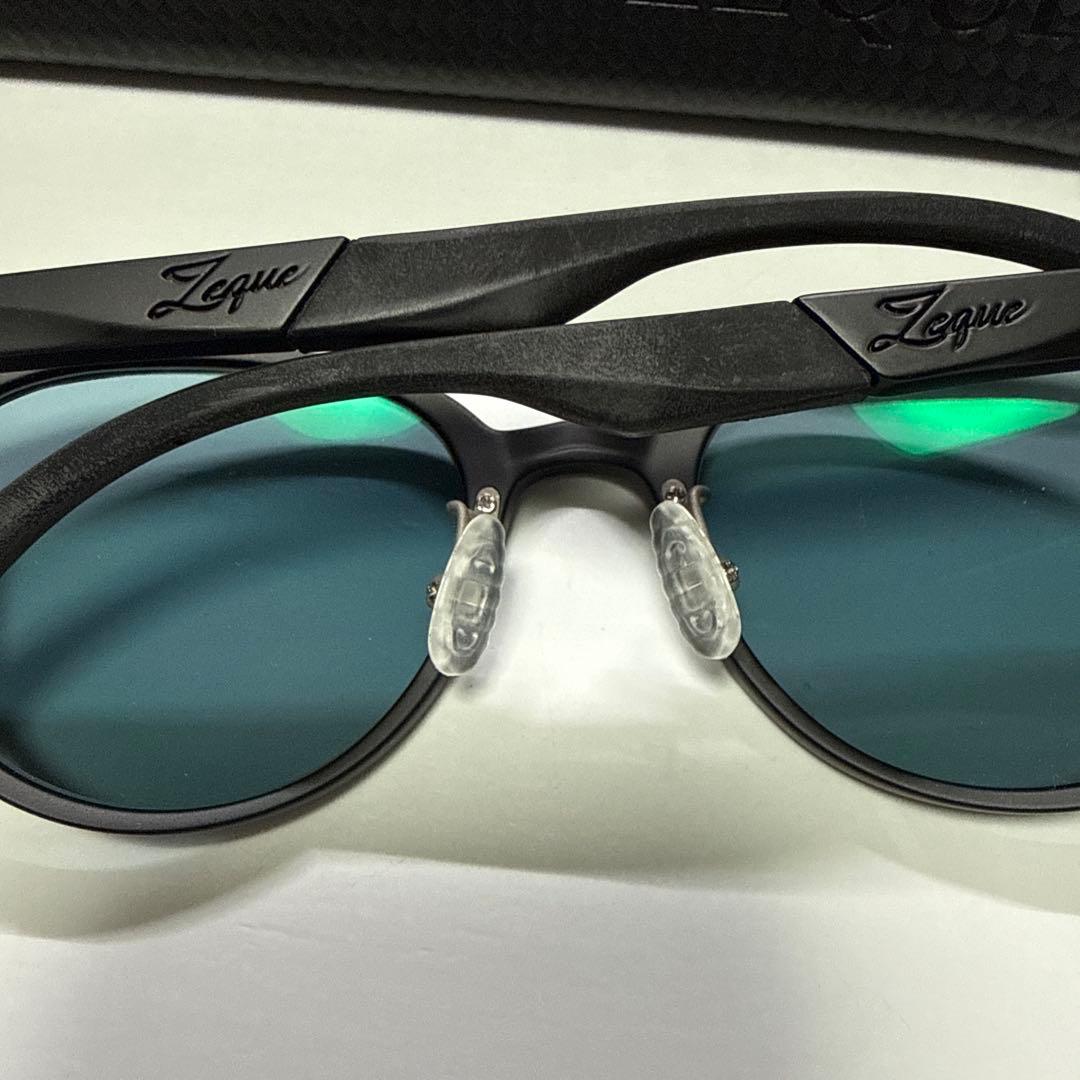 Zeque JUNO 偏光サングラス マットブラック　マスターブルー
