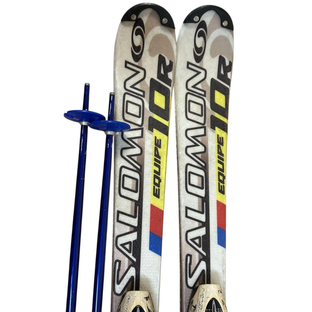 ④SALOMON 110cm☆ HEADブーツストック ジュニアスキー3点セット