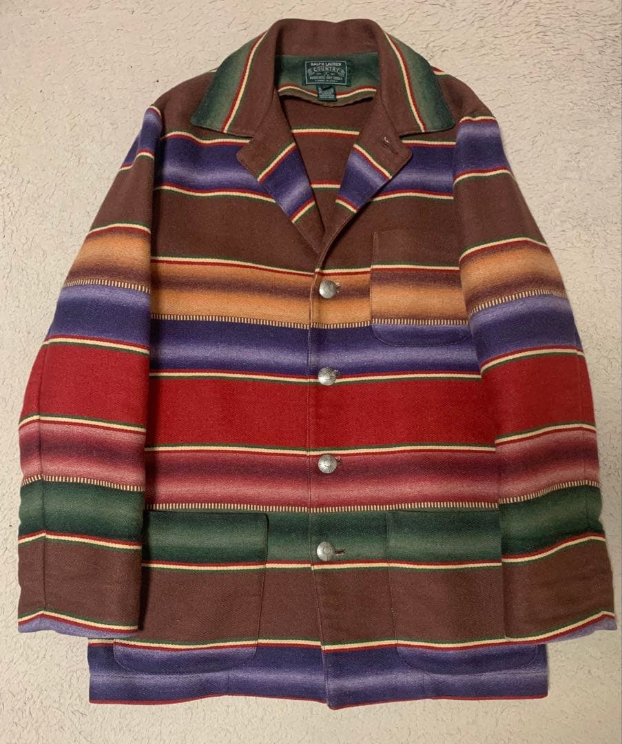 90s POLO COUNTRY ポロカントリー　ラグジャケット