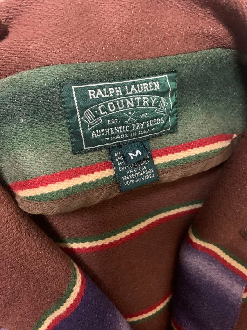 90s POLO COUNTRY ポロカントリー　ラグジャケット