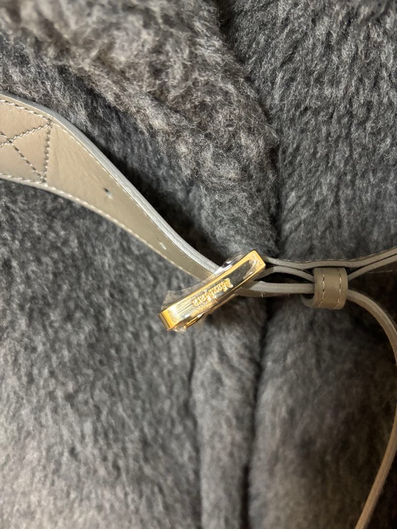 ★coo17★新品未使用MaxMara ABAVO テディベアケープグレー