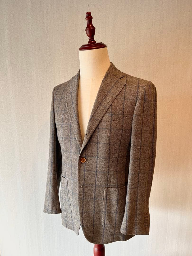 policarPo ポリカルポ イタリア生地 テーラードジャケット ウィンドペン