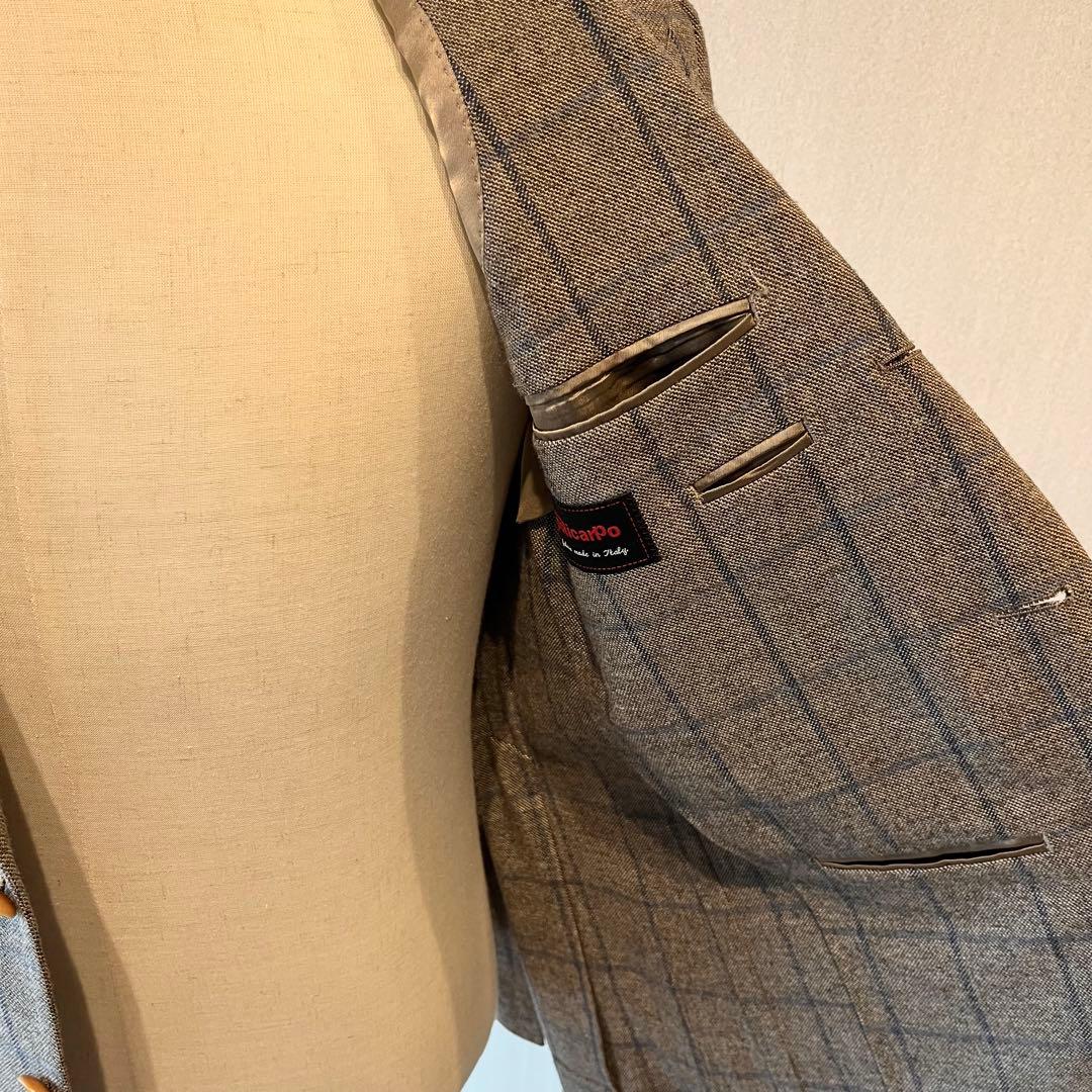 policarPo ポリカルポ イタリア生地 テーラードジャケット ウィンドペン