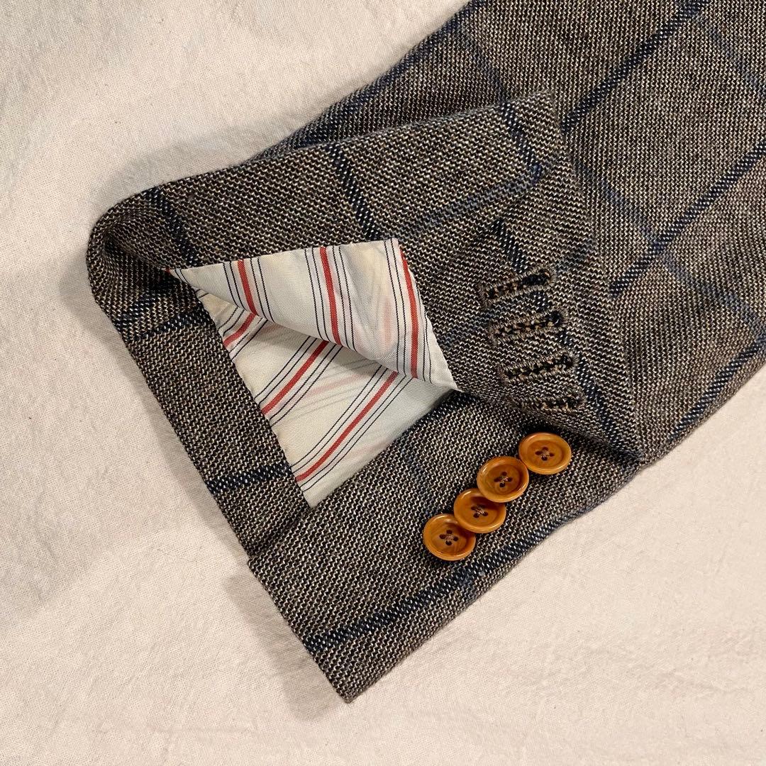 policarPo ポリカルポ イタリア生地 テーラードジャケット ウィンドペン