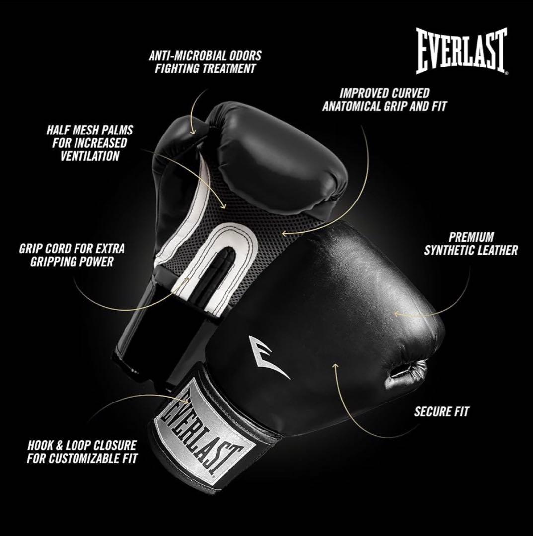 Everlast Pro Style 2 ボクシンググローブ 黒　Lサイズ