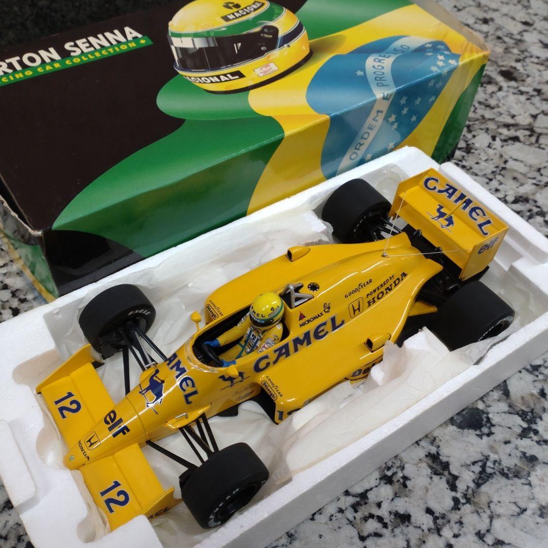 ミニチャンプス 1/18 ロータス 99T A・セナ 1987 CAMEL仕様