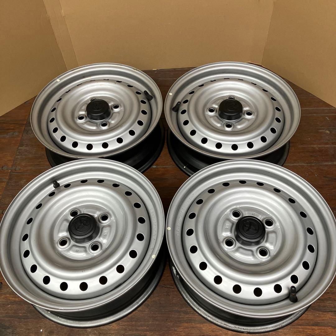 鉄チン４本　13×4.5J ハブ径54 ダイハツ　スズキ軽　ツライチ　希少