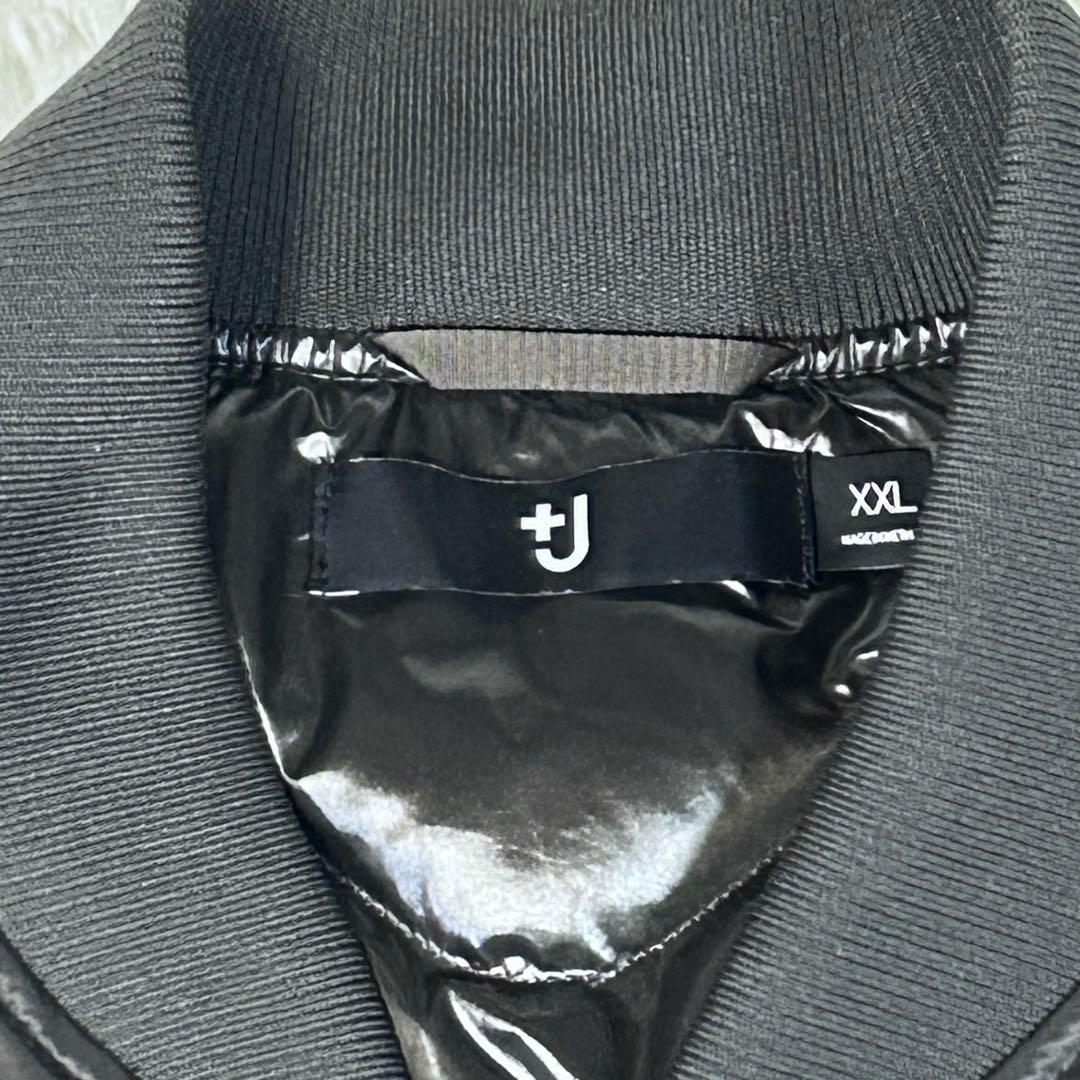 希少2XL 美品 ユニクロ+J ハイブリッドダウンオーバーサイズMA-1 グレイ