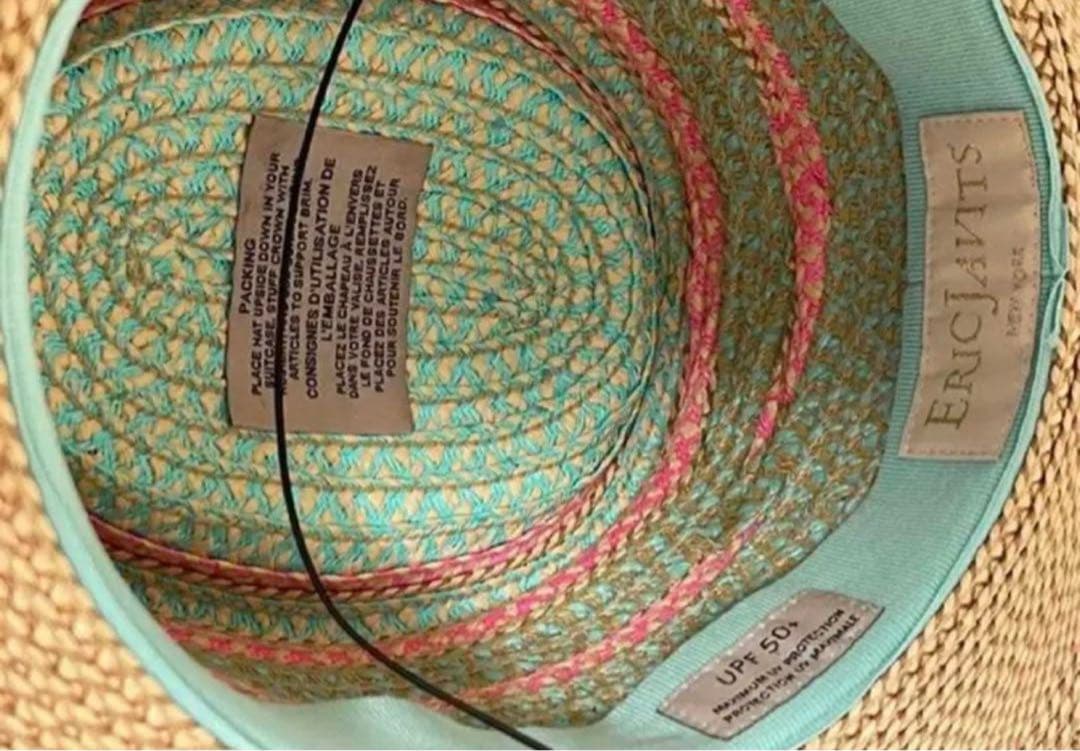 エリックジャビッツ ERIC JAVITS アメリカ製 麦わら帽子 カラフル