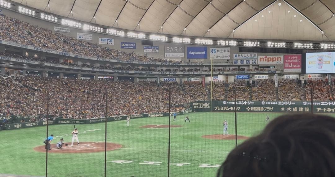 巨人　ジャイアンツ　若林楽人選手　サインボール　投げ入れ　投げ込み　直筆