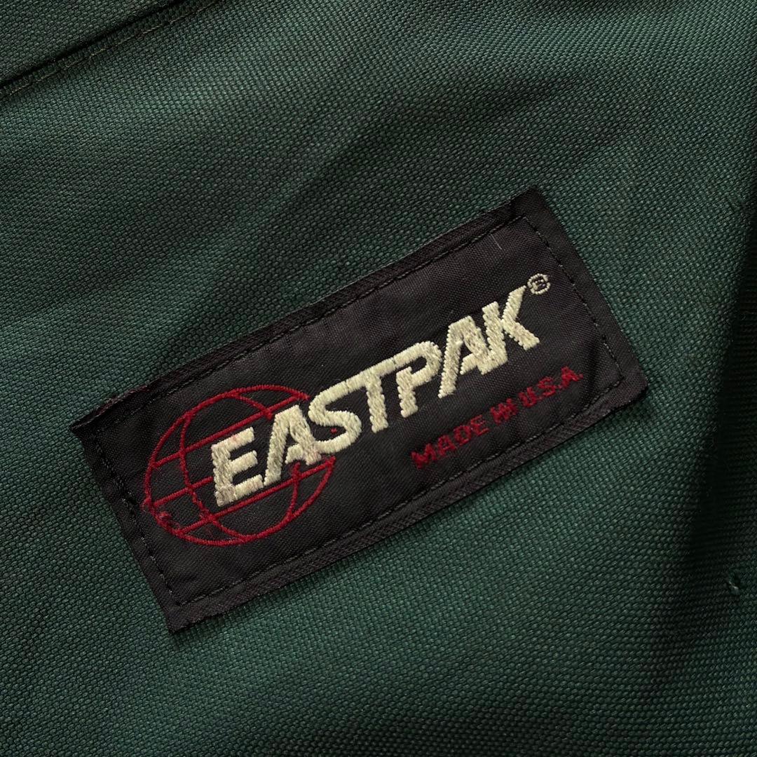 80s 90s USA製 EASTPAK ボトムスウェード リュックサック 深緑