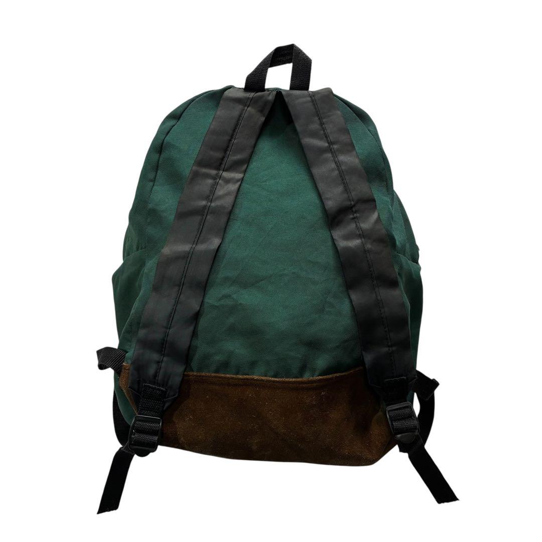 80s 90s USA製 EASTPAK ボトムスウェード リュックサック 深緑