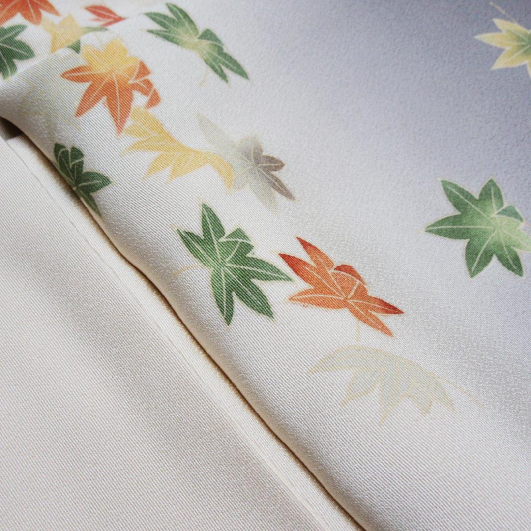 十日町友禅訪問着 正絹 龍谷落款 中古 丈164cm HO-03