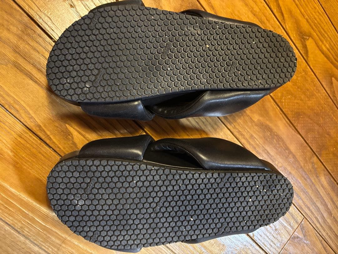 jil sander サンダル　ブラック40 正規品　ソール貼