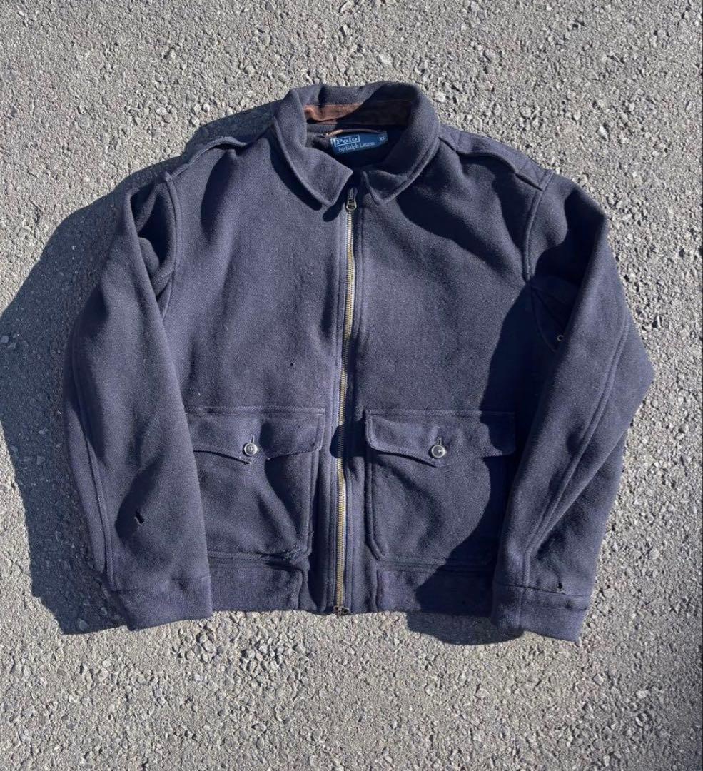 90s ラルフローレン a2 A2 A-2 フライトジャケット ウールジャケット