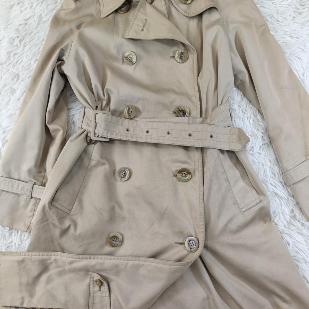 アクアスキュータム 英国製 Aqua5 トレンチコート ベージュ ロング丈